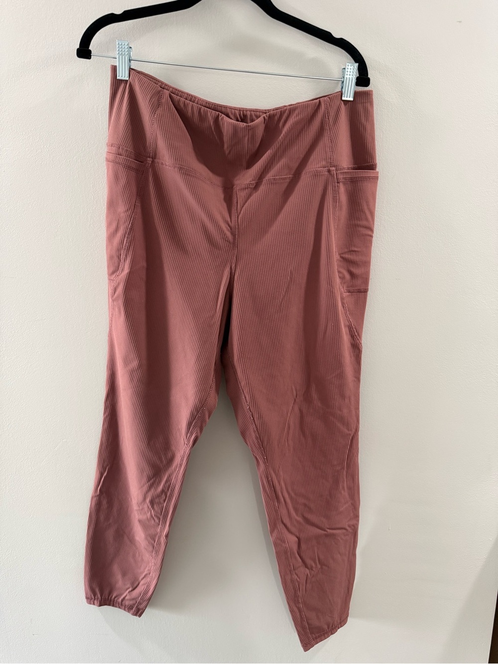 torrid Rose Dust Ribbed Leggings with Side Pockets